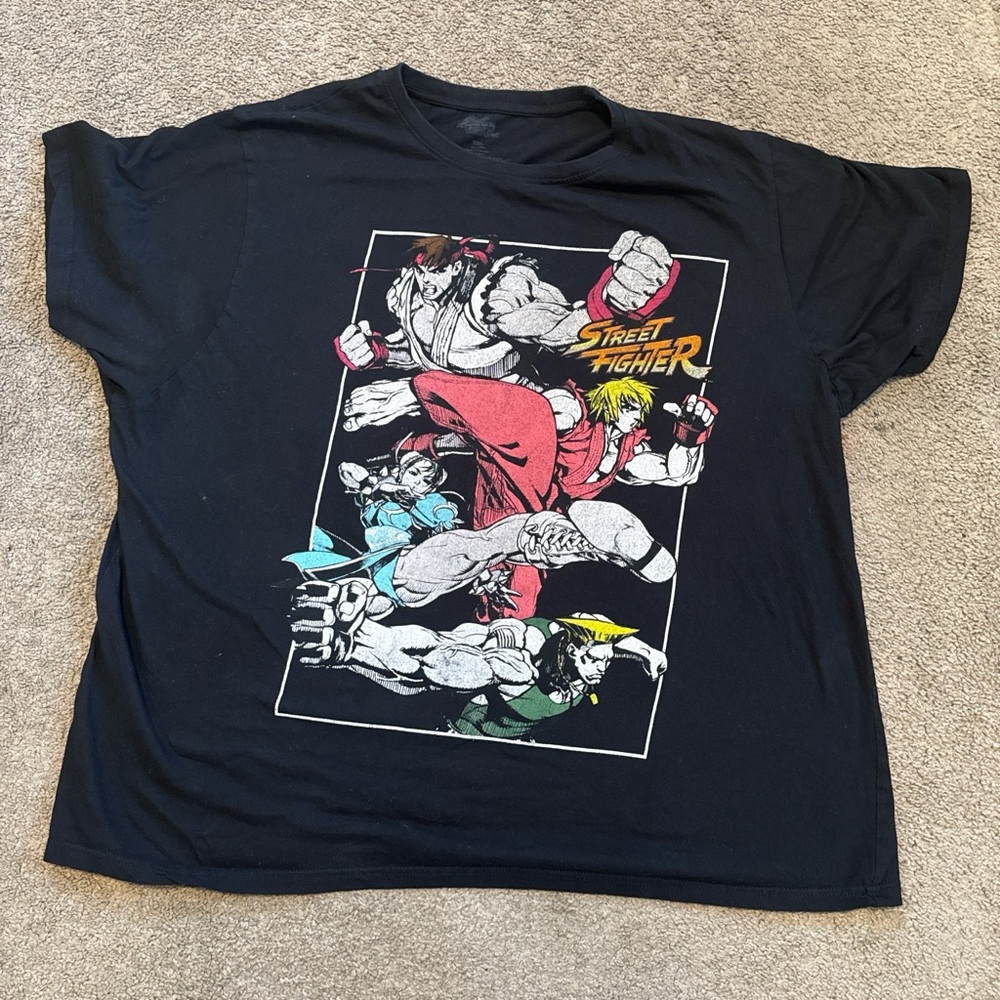 Street Fighter Graphic Black T-Shirt